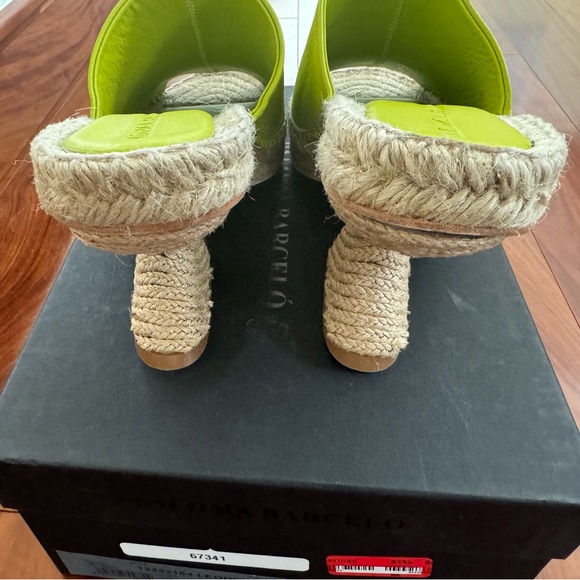 Paloma Barcelo Leonor Slide Sandal in Mint - Picture 8 of 11